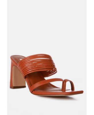 Womens Follow Me Mid Block Heel Sandals