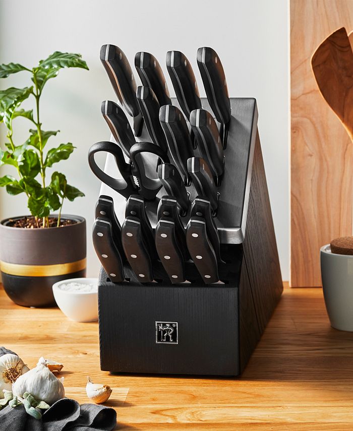 J.A. Henckels Definition Stainless Steel 20 Pc SelfSharpening Knife Block Set Macy's