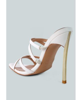 Womens Nightclub Ready Strappy Stiletto Heel Sandals