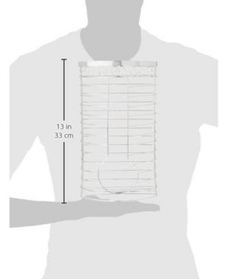 Plastic Bag Storage Holder in Chrome - Over the Cabinet Kitchen Organizer or Wall Mount Grocery Bag Storage Easy-access Openings