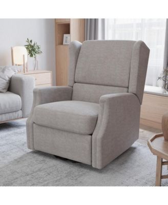Abby 3-In-1 Wingback Manual Recliner Rocker Swivel Glider Chair