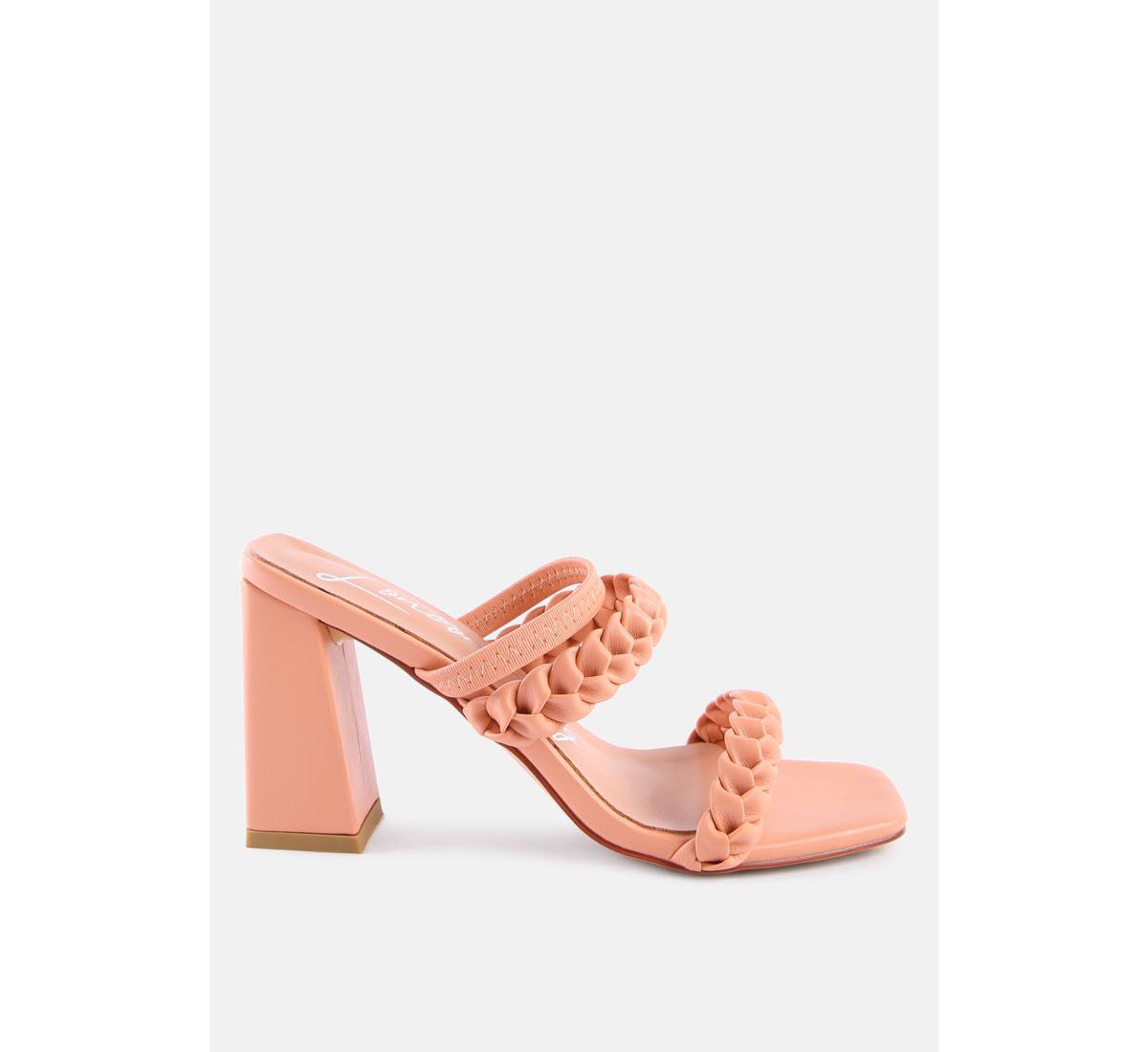 Women's Arnie Dual Braided Strap Block Heel Sandals