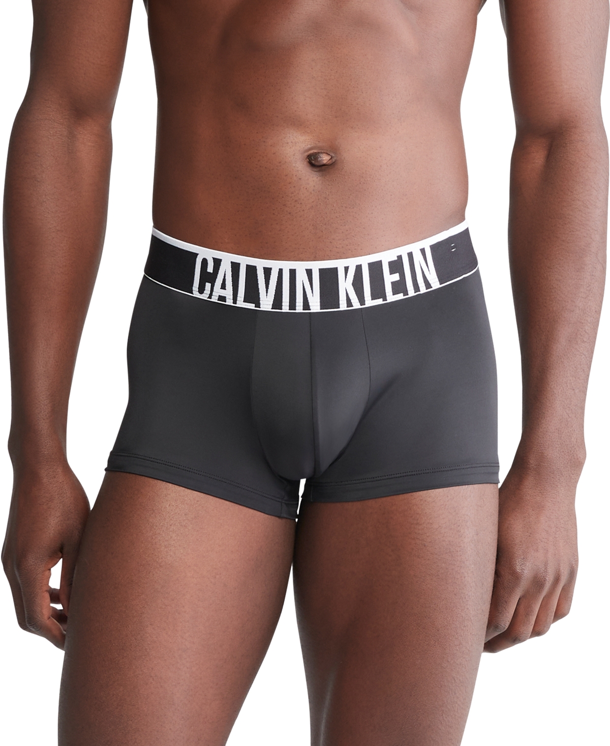 Shop Calvin Klein Men's Intense Power Micro Cooling Low Rise Trunks In Black
