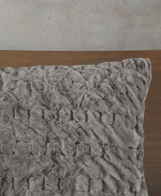 Blair Ruched 3-Pc. Faux Fur Comforter Set, Full/Queen