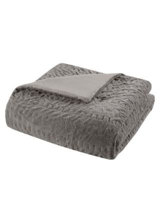 Blair Ruched 3-Pc. Faux Fur Comforter Set, King/California King