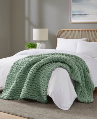 Chunky-Knit Chenille Throw, 50" x 60"