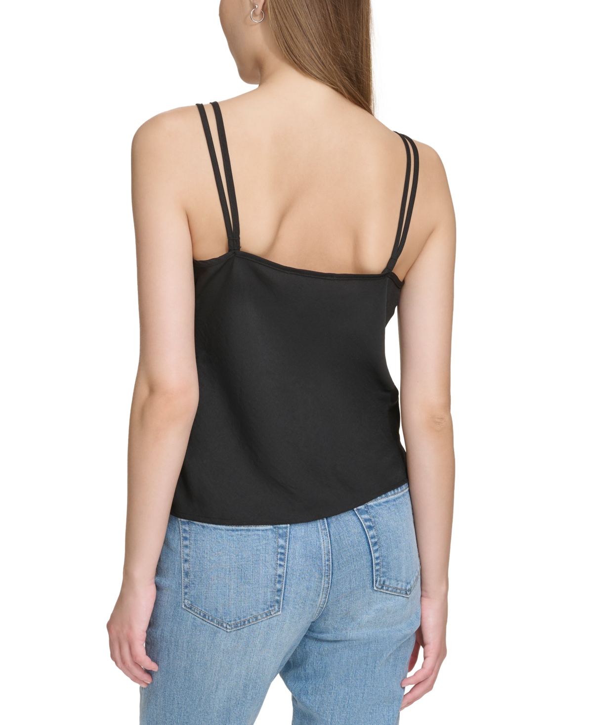 Dkny Jeans Women's Pullover Strappy V-Neck Camisole - Blk - Black