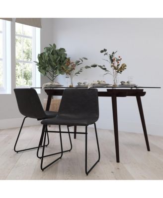 Carrollton 18 Inch Bucket Seat Dining Chairs, Set Of 2