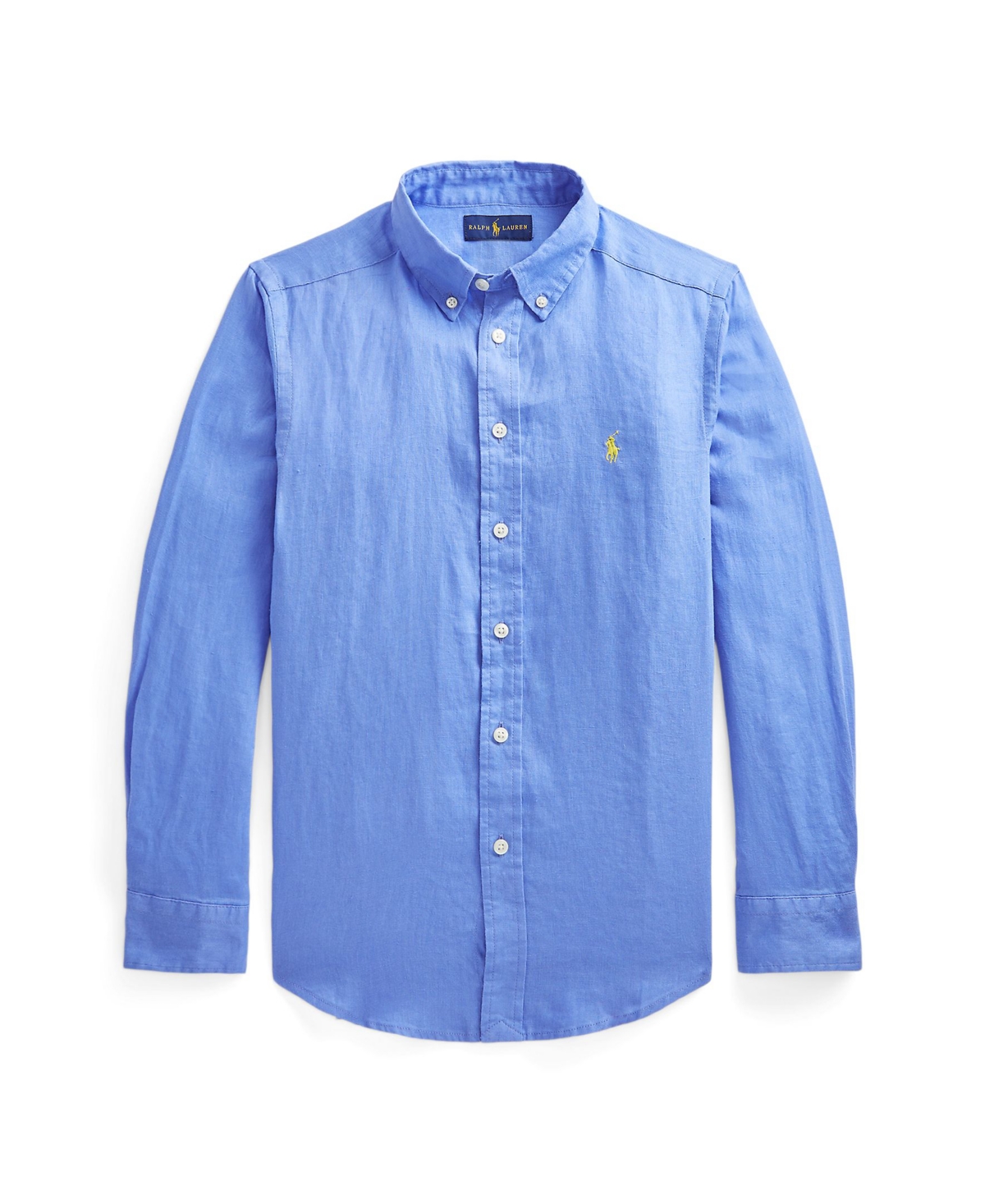 Ralph lauren blue linen shirt outlet