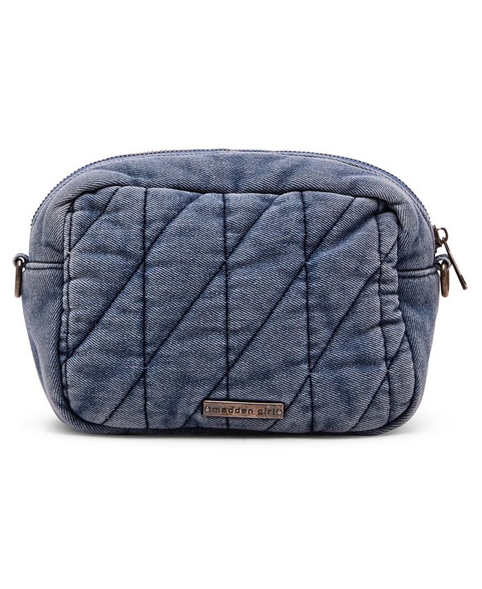 Madden Girl Riley Quilted Denim Crossbody Macy's