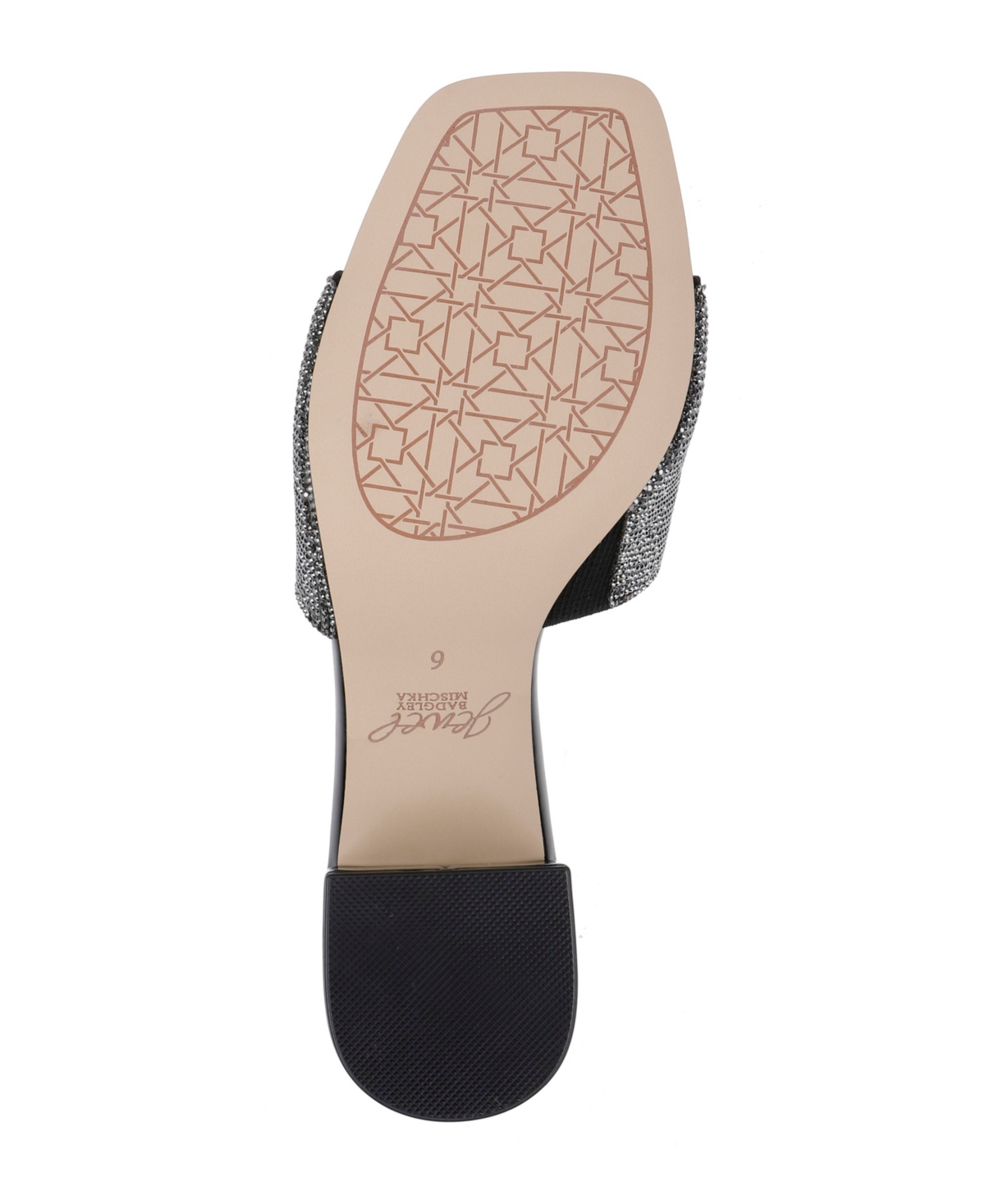 Jewel Badgley Mischka Women's Harlyn Slide Block Heel Evening Sandals