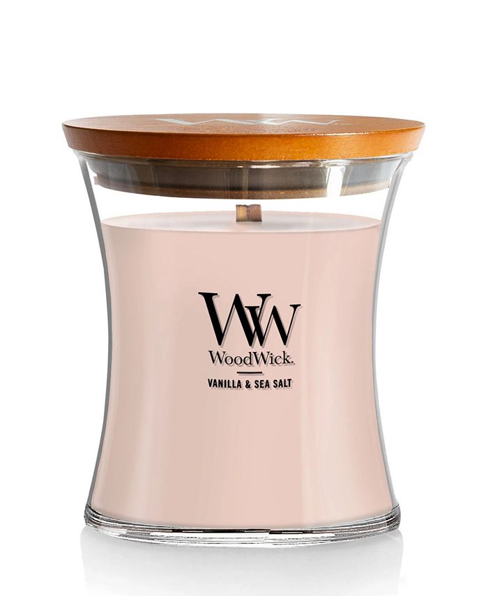 WoodWick Vanilla Sea Salt Medium Hourglass Candle, 9.7 oz - Brown
