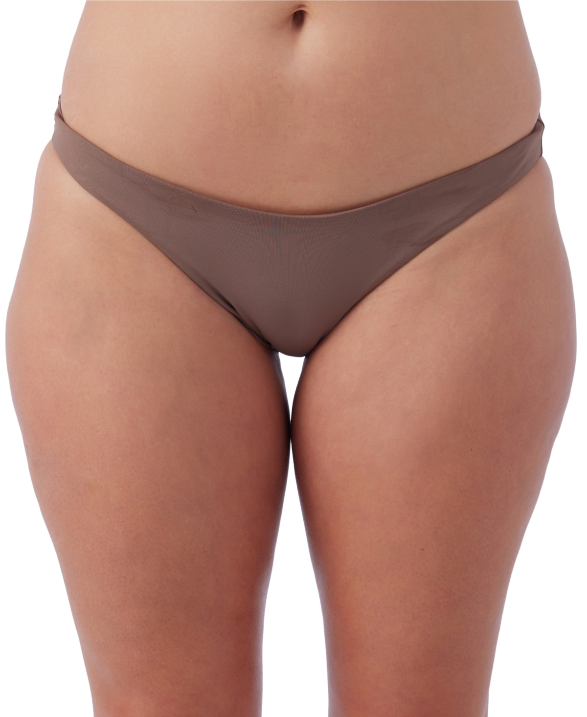 Shop O'neill Juniors' Saltwater Solid Rockley Bikini Bottoms In Deep Taupe