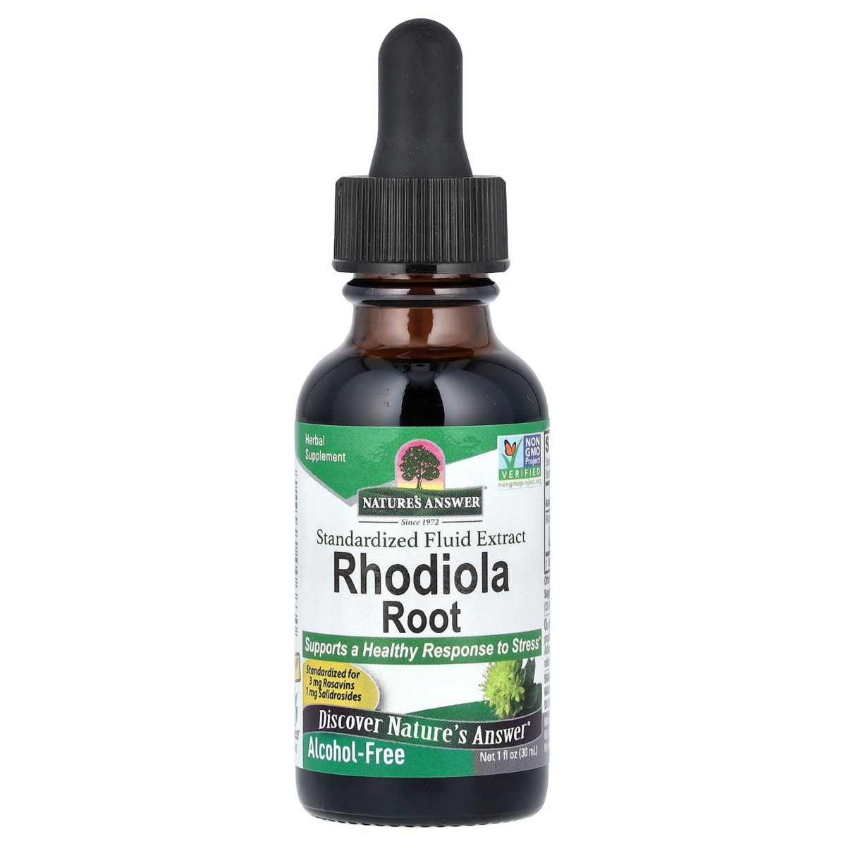 Rhodiola Root Standardized Fluid Extract Alcohol-Free - 1 fl oz (30 ml) - Assorted Pre-Pack