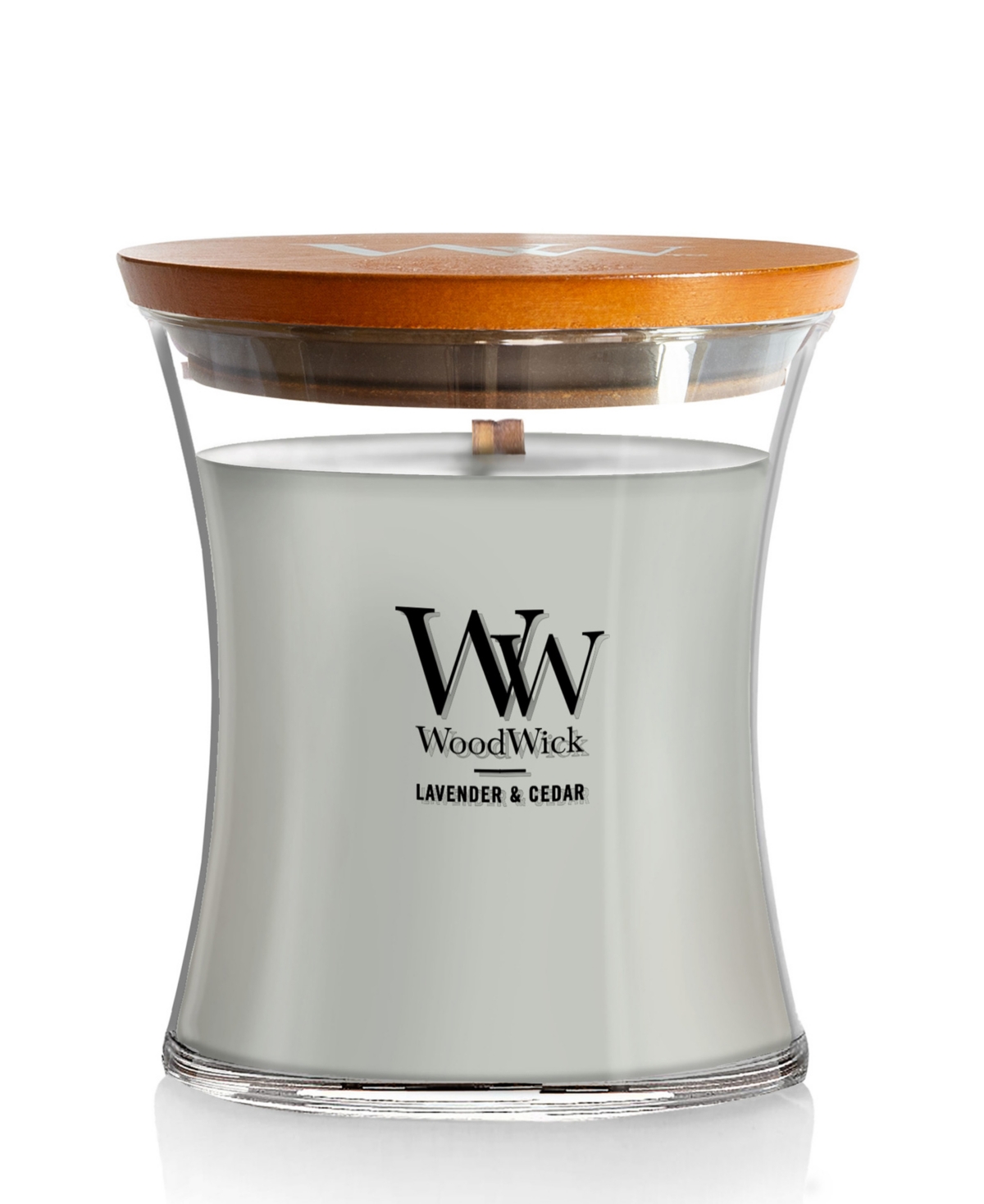 Shop Woodwick Candle Woodwick Lavender Cedar Medium Hourglass Candle, 9.7 oz
