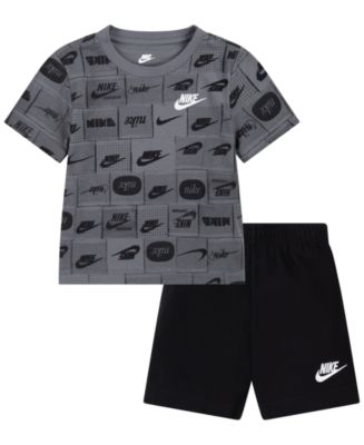 Nike Toddler Boys Sportswear Club Printed T-shirt and Shorts Set - Macy's