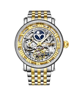 Original Model 3922 Men's Skeleton Automatic Stainless Steel Link Bracelet Watch