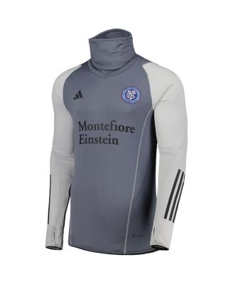 Men's Gray New York City FC Warm Raglan COLD.RDY Top