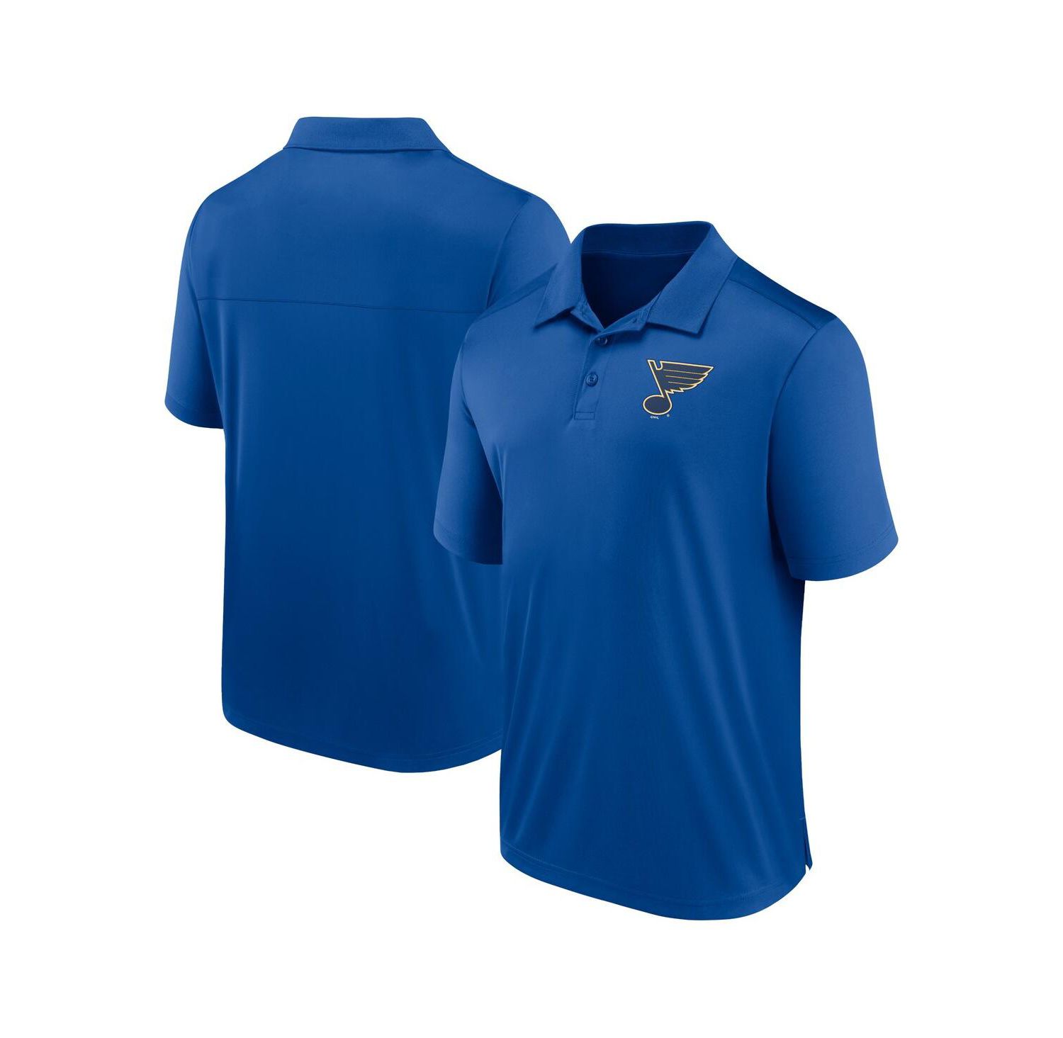 Men's Blue St. Louis Blues Left Side Block Polo Shirt