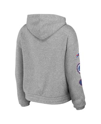 Women's Heather Gray Buffalo Bills Full-Zip Hoodie