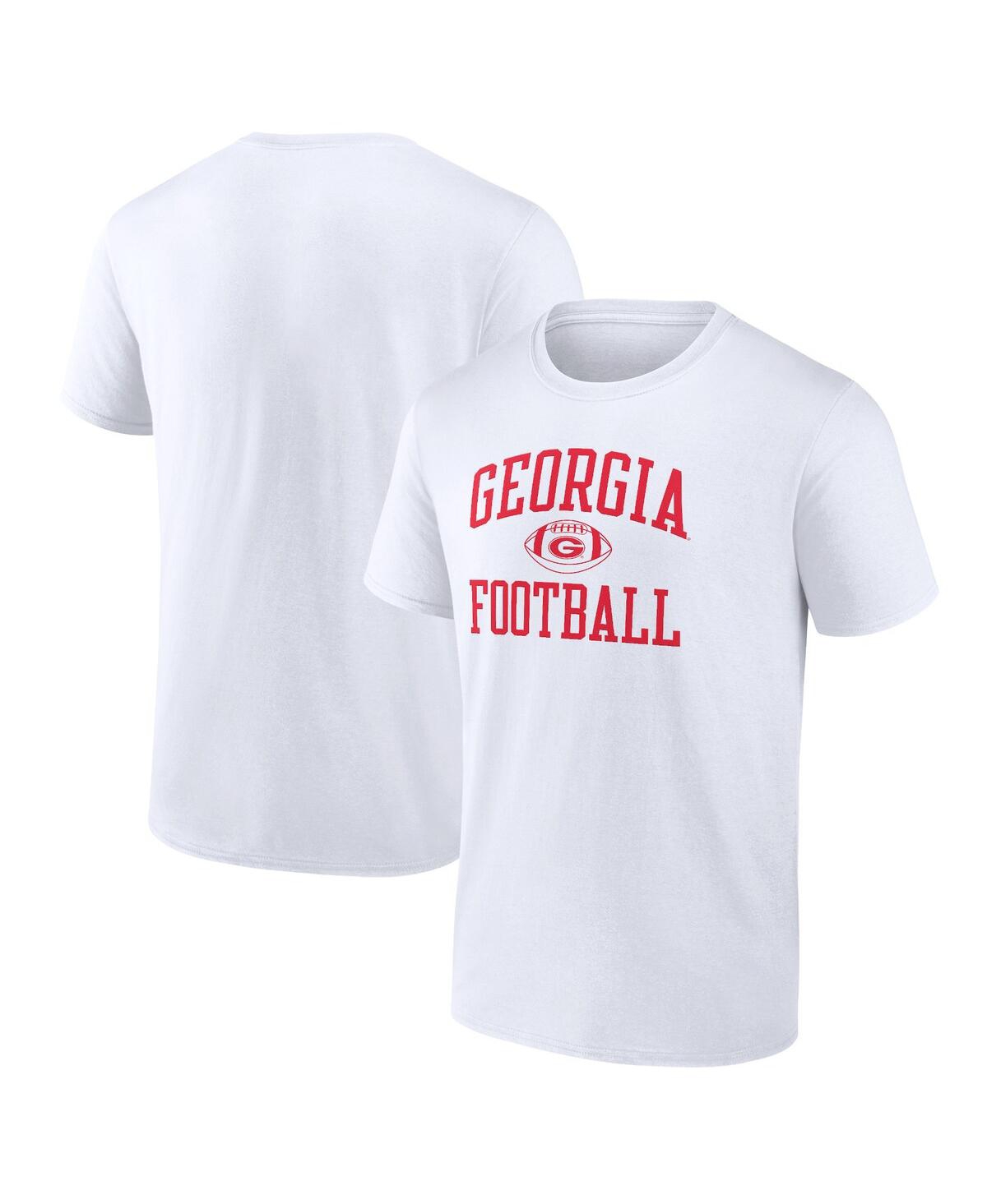 Fanatics Men's  White Georgia Bulldogs First Sprint T-shirt