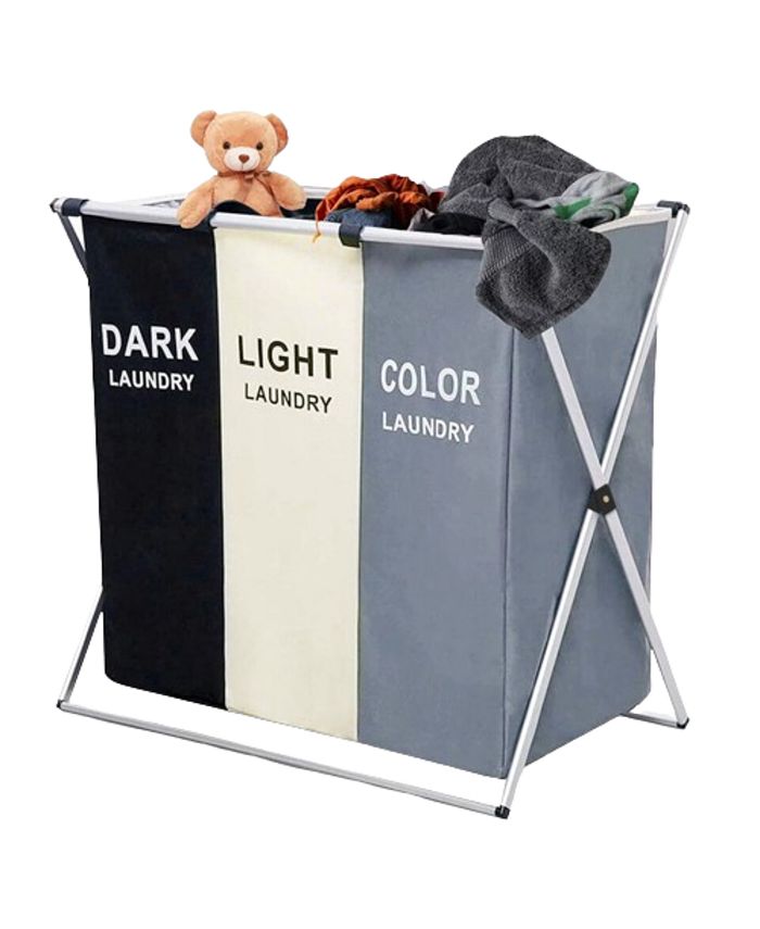 Stock Preferred 3 Compartment Laundry Sorter Basket Storage Macy's