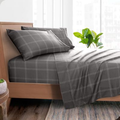 Ultra-Soft Double Brushed Print Queen Sheet Set