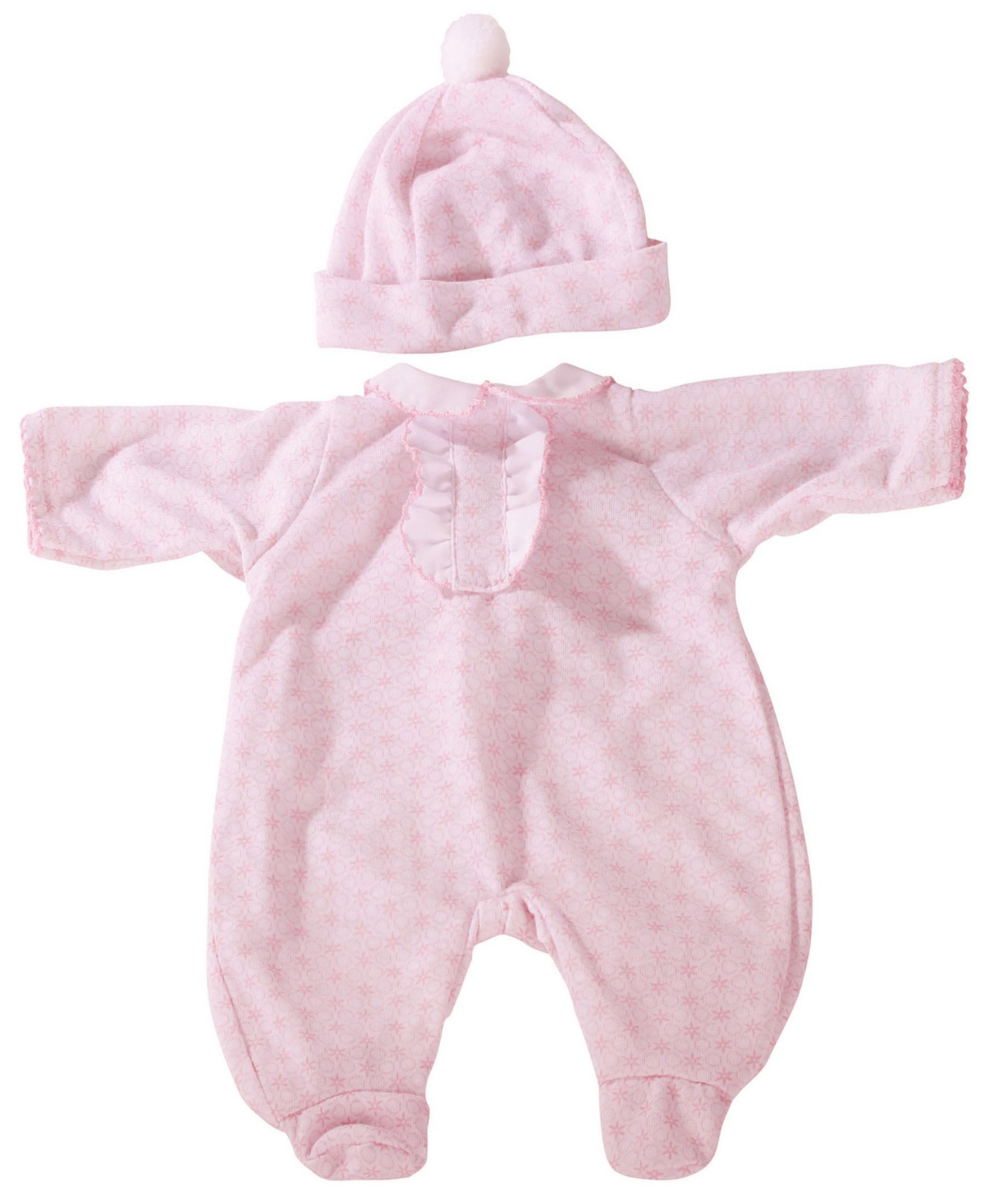 Götz Babies' Pink Print Knit Sleep 'n Play Outfit In Multi