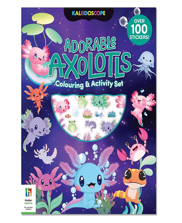 Kaleidoscope Axolotls Friends Coloring Set with Lap Desk - Macy's