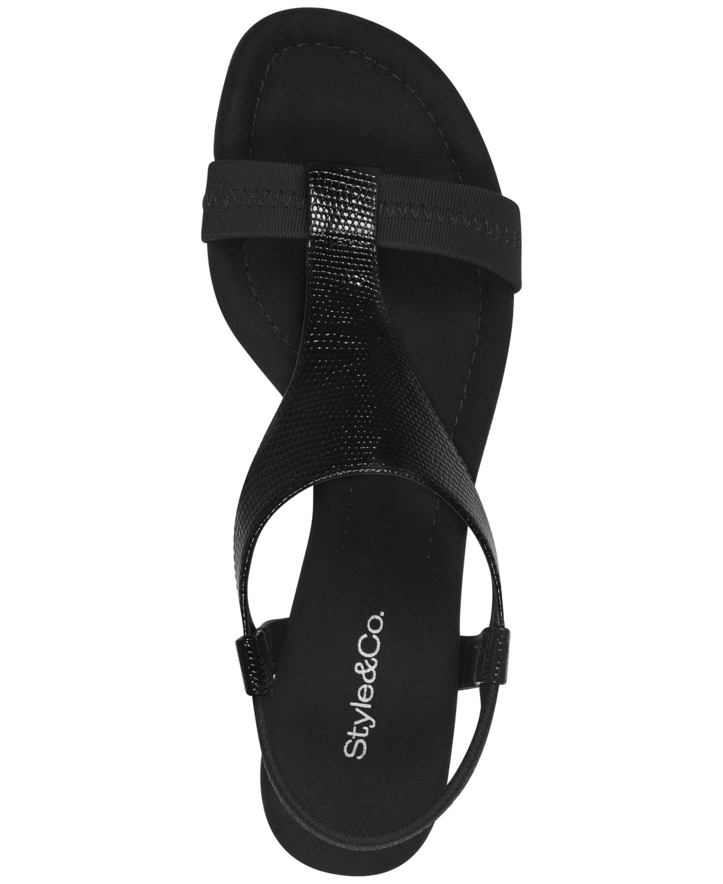 Женские сандалии Style & Co Step N Flex Vacanzaa Wedge, цвет: Чёрный, вариант 1 — фото 4