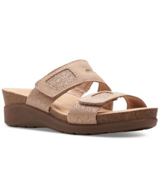 Clarks Women s Calenne Maye Slip On Wedge Sandals Macy s