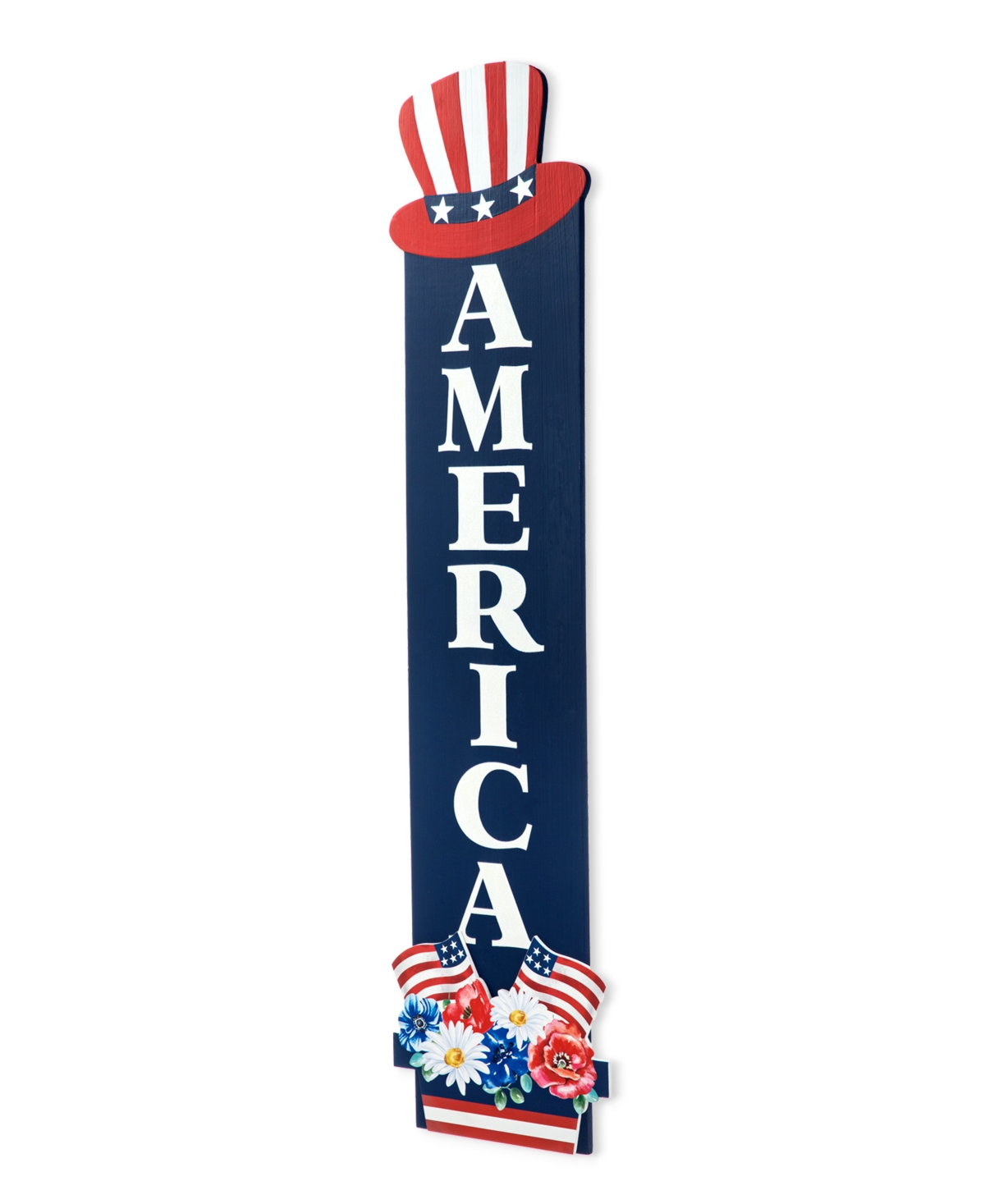 42" H Patriotic, Americana Wooden America Porch Decor - Multi