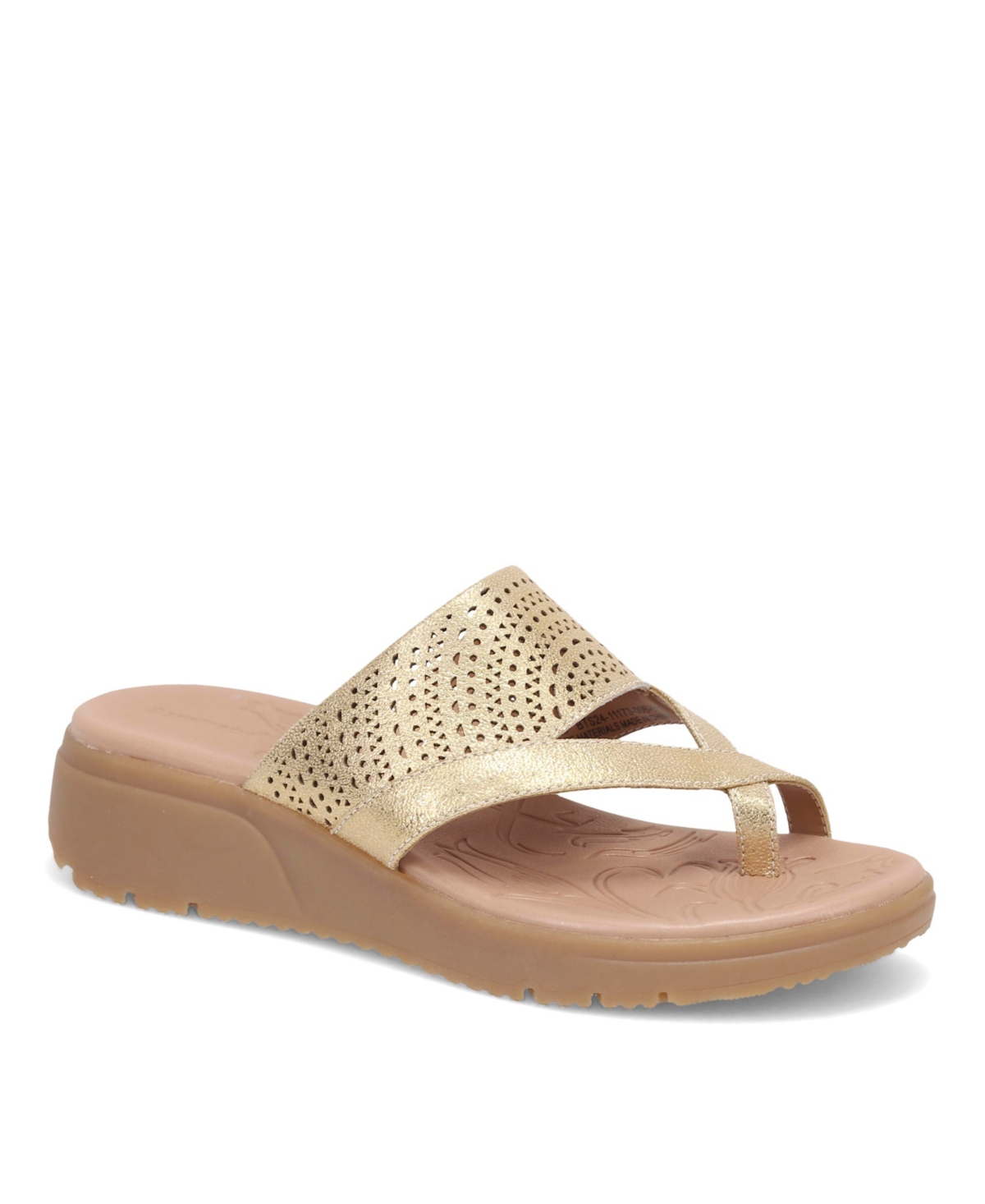 Shop Baretraps Women's Brett Slide Wedge Sandals In Old Gold