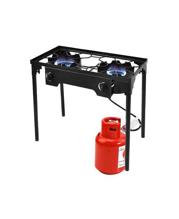 Slickblue 150000 BTU Double Burner Outdoor Stove BBQ Grill Macy's