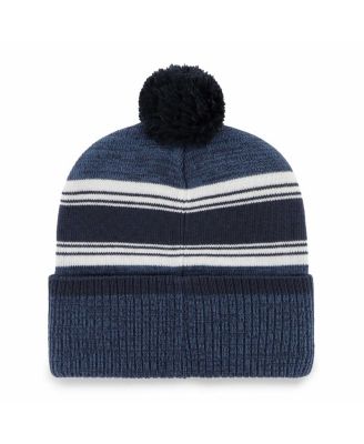 Men's Navy Dallas Cowboys Fadeout Cuffed Knit Hat with Pom