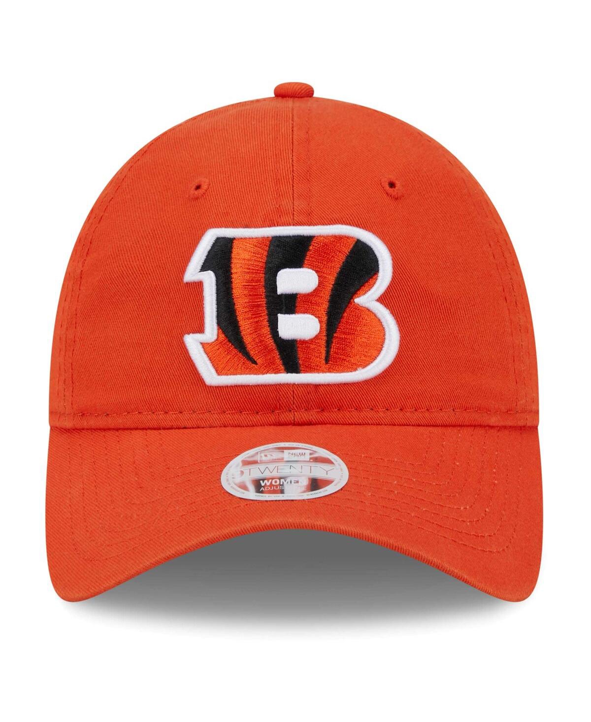 Women's New EraCincinnati Bengals Main Core Classic 2.0 9TWENTY Adjustable Hat - Orange