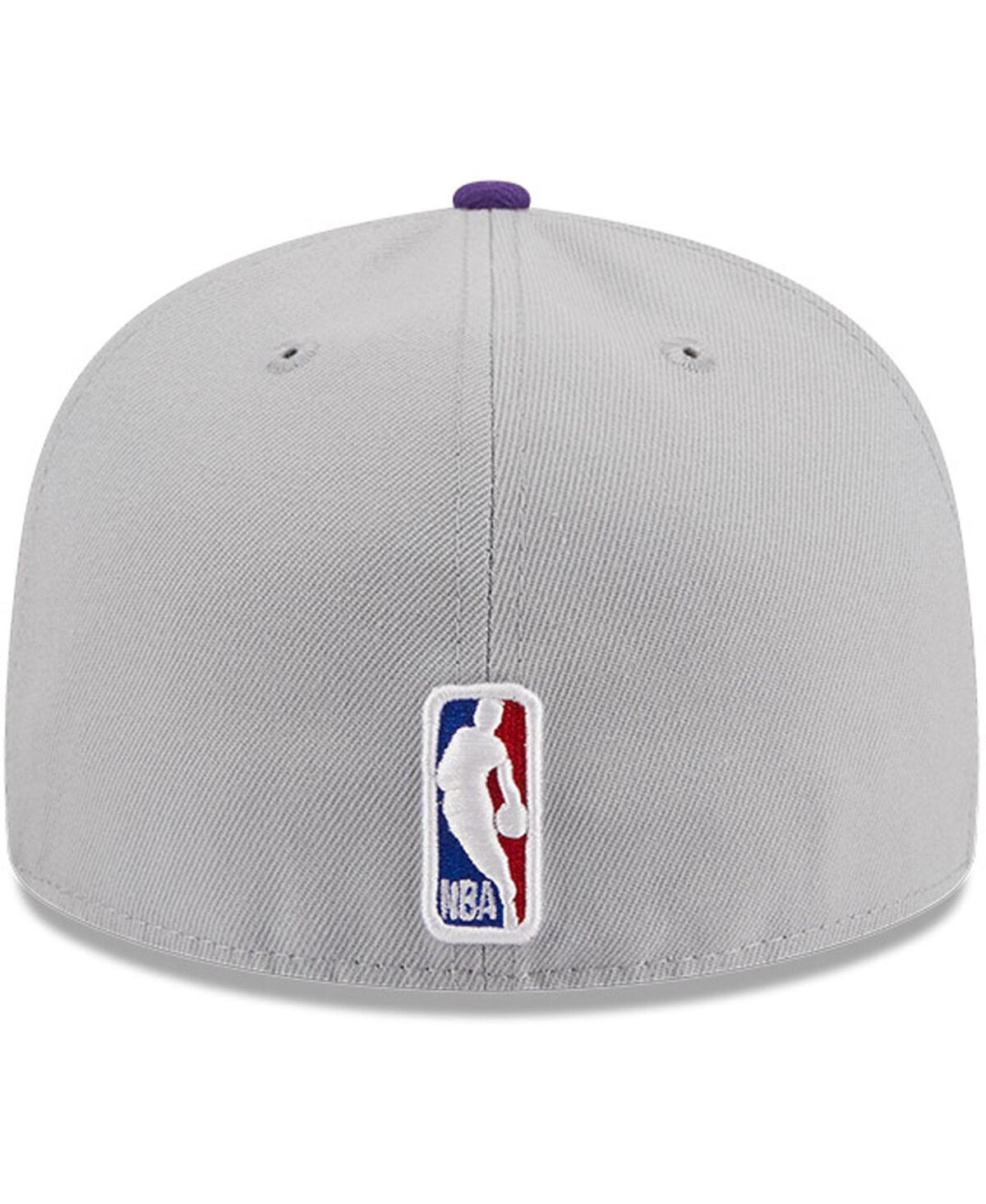 Men's New Era Purple Los Angeles Lakers Tip-Off Two-Tone 59FIFTY Fitted Hat - Purple