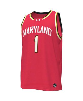 Men's #1Maryland Terrapins Replica Basketball Jersey