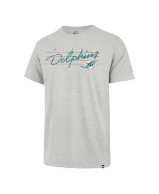 Men's Gray Distressed Miami Dolphins Downburst Franklin T-shirt