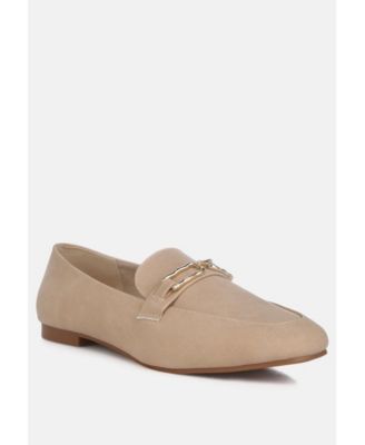 tassilo timeless faux leather horsebit loafers