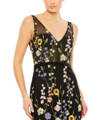 macy's black floral prom dress Prom Dress Macy's Black Dresses For Weddings Macy's Dresses Macys  Black Floral Dress Gown Poshmark