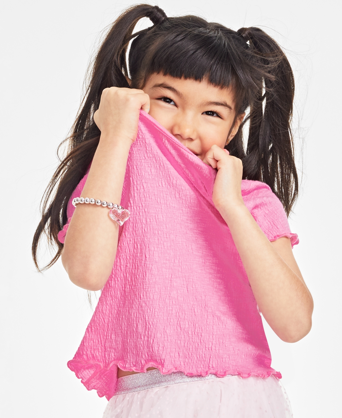 Epic Threads Little Girls Solid-Color Textured T-Shirt, Created for Macy's