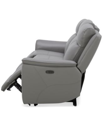 Addyson 88" 3-Pc. Leather Sofa with 2 Zero Gravity Recliners with Power Headrests & 1 Armless Chair, Created for Macy's