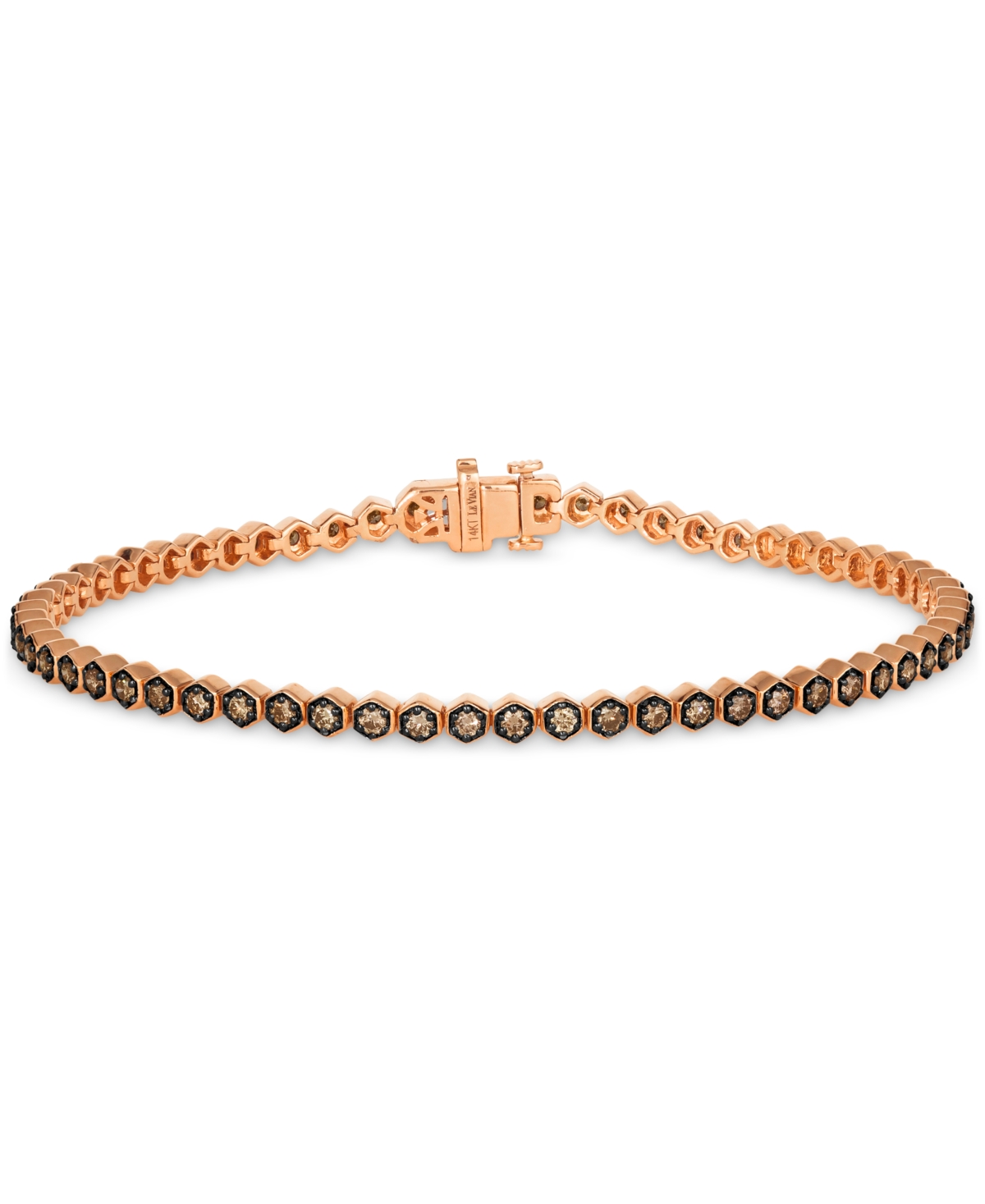 Chocolatier Chocolate Diamond Tennis Bracelet (1-1/6 ct. t.w.) in 14k Gold (Also Available in Rose Gold) - Rose Gold