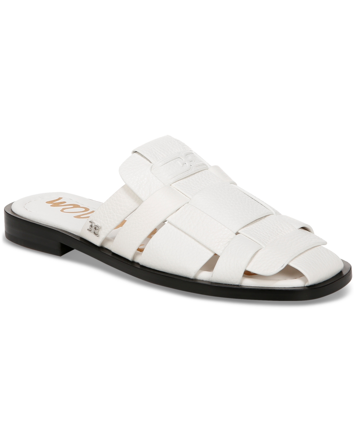 Shop Sam Edelman Dina Slip-on Fisherman Sandals In Bright White