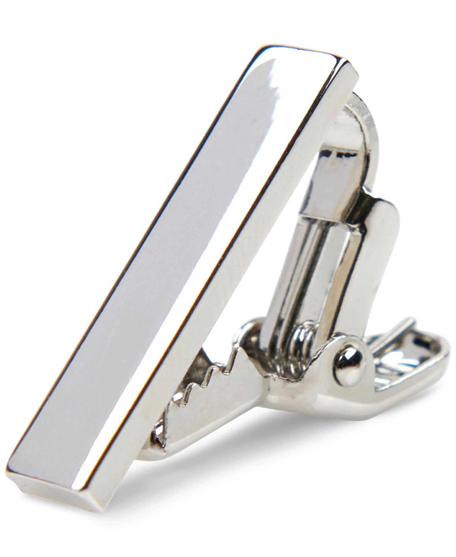 Men's Silver Polished 1" Tie Bar