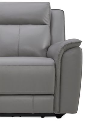 Addyson 117" 5-Pc. Leather Sectional with 2 Zero Gravity Recliners with Power Headrests, Created for Macy's