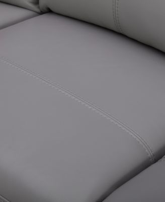 Addyson 88" 3-Pc. Leather Sofa with 3 Zero Gravity Recliners with Power Headrests, Created for Macy's