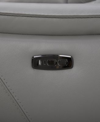 Addyson 64" 2-Pc. Leather Sofa with 2 Zero Gravity Recliners with Power Headrests, Created for Macy's