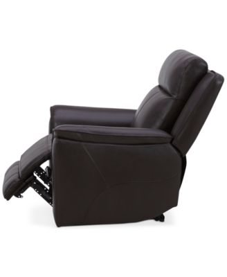 Addyson 41" Zero Gravity Leather Recliner with Power Headrest, Created for Macy's